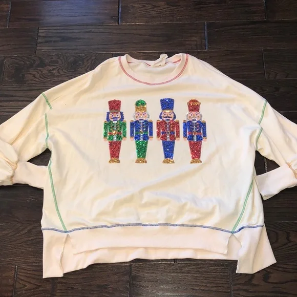 Fantastic Fawn nutcracker sequin top size medium - Picture 2 of 9